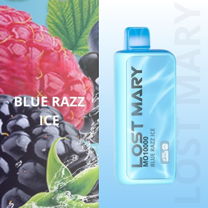 LOST MARY MO10000 BLUE RAZZ ICE