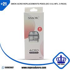 Résistances & Pods – SMOK – ACRO DC 0.6Ω MTL POD