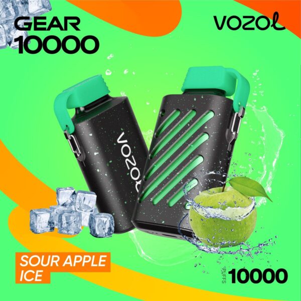 VOZOL GEAR 10 K SOUR APPLE ICE