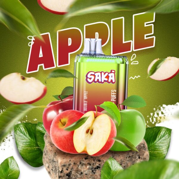 saka 6000 puff 5 _nicotine apple