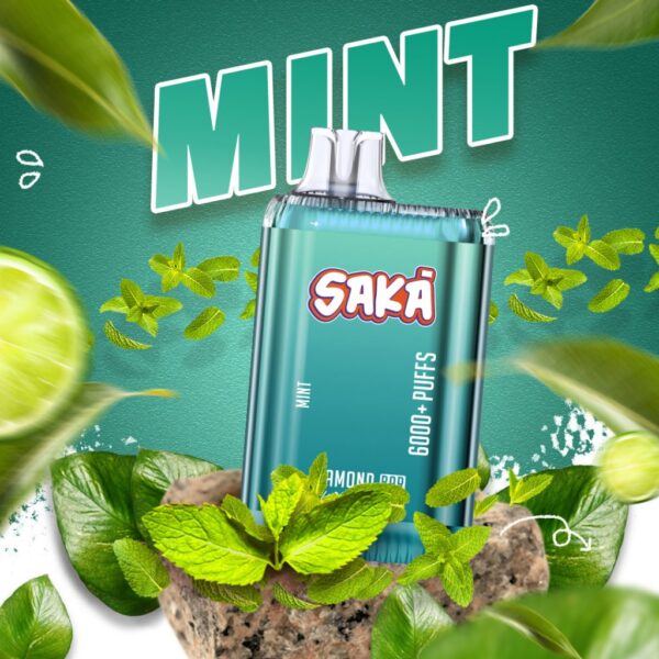 saka 6000 puff 5 _nicotine mint