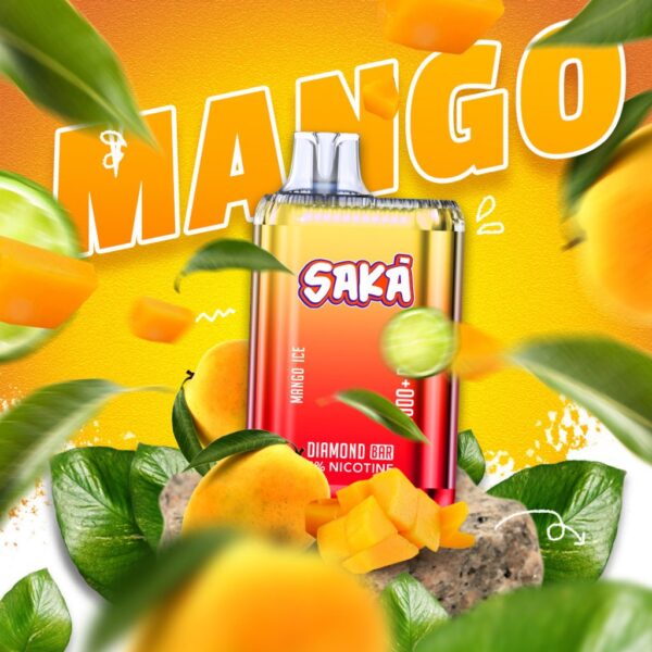 saka 6000 puff 5_ nicotine mango ice